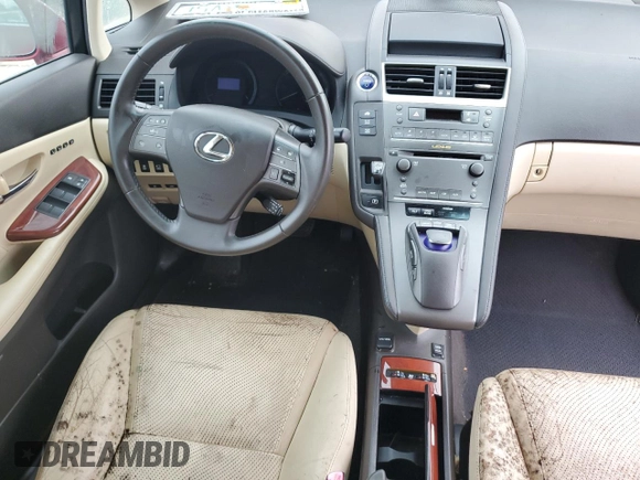 2011 Lexus HS 250h z VIN JTHBB1BA2B2047678, wystawiony jako Copart lot #74607724 z przebiegiem Nie podano mil oraz Nie do naprawy • Non repairable. Historia ofert i sprzedaży dostępna na DreamBid. Obrazek 8.