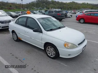 2002 Kia Rio with VIN KNADC123926185376, listed as a IAAI auction lot 42027348 with 84,893 mi miles. Bid and sale history available at carsss.com. Image 1.