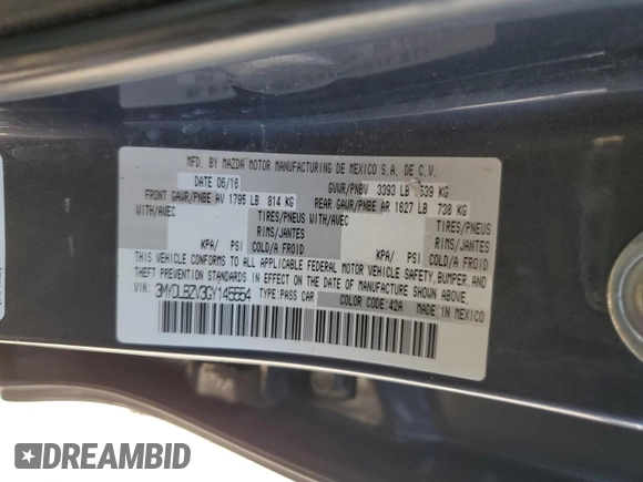 2016 Scion iA with VIN 3MYDLBZV3GY145554, listed as a Copart auction lot 68137424 with 0 mi miles and Salvage Title. Bid and sale history available at carsss.com. Image 14.