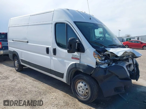 2020 Ram ProMaster Cargo with VIN 3C6TRVDG4LE128073, listed as a IAAI auction lot 41094130 with Not Provided miles and . Bid and sale history available at carsss.com. Image 1.