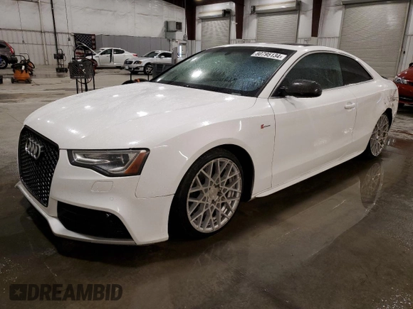 2014 Audi S5 Prestige z VIN WAUVGAFR1EA009446, wystawiony jako Copart lot #80795134 z przebiegiem 90 397 mil mil oraz Szkoda całkowita • Salvage title. Historia ofert i sprzedaży dostępna na DreamBid. Obrazek 1.