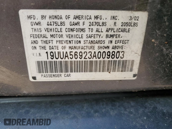 2003 Acura TL Type S w/Navigation System with VIN 19UUA56923A009803, listed as a Copart auction lot 77413104 with 168,286 mi miles and Clean Title. Bid and sale history available at carsss.com. Image 13.
