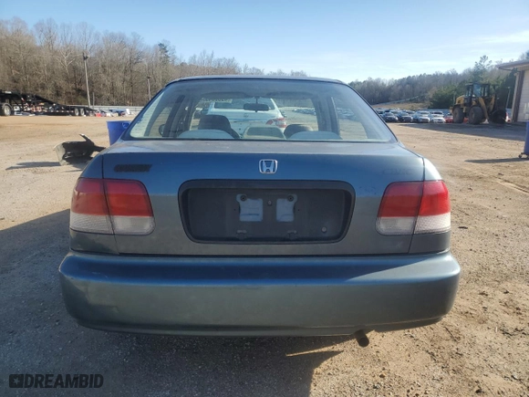 1996 Honda Civic LX "O" w/Air with VIN 1HGEJ6676TL055079, listed as a Copart auction lot 49606455 with 253,131 mi miles and Salvage Title. Bid and sale history available at carsss.com. Image 6.