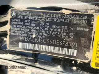 2011 BMW Z4 sDrive30i with VIN WBALM5C59BE378391, listed as a Copart auction lot 75288294 with 100,567 mi miles and Salvage Title. Bid and sale history available at carsss.com. Image 13.