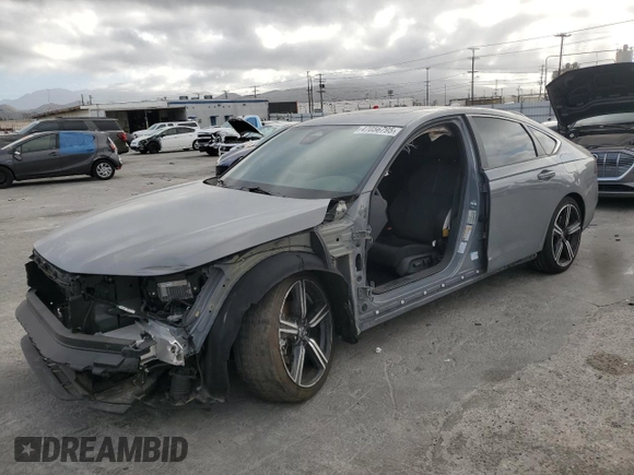 2024 Honda Accord Sport with VIN 1HGCY2F55RA048042, listed as a Copart auction lot 47056795 with 45,957 mi miles and Salvage title. Bid and sale history available at DreamBid. Image 1.