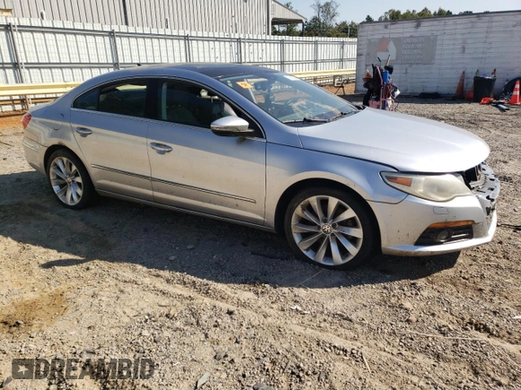 2010 Volkswagen CC with VIN WVWEU7AN9AE564778, listed as a Copart auction lot 43419875 with 166,968 mi miles and Salvage Title. Bid and sale history available at DreamBid. Image 4.