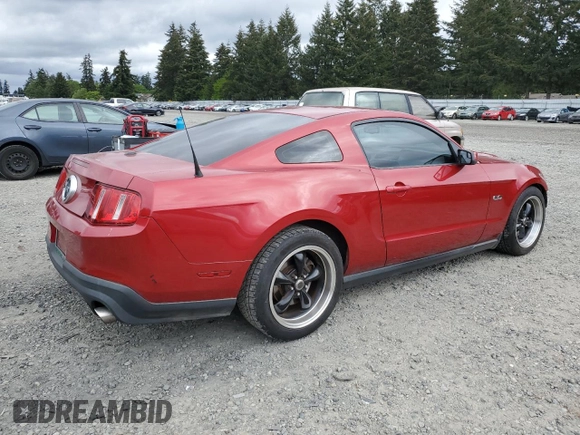 2011 Ford Mustang GT with VIN 1ZVBP8CF3B5109624, listed as a Copart auction lot 56371245 with 130,262 mi miles and Salvage title. Bid and sale history available at DreamBid. Image 3.