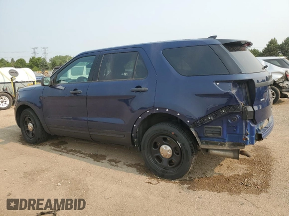 2017 Ford Police Interceptor Utility with VIN 1FM5K8AR0HGC57380, listed as a Copart auction lot 58965075 with 106,682 mi miles and Salvage title. Bid and sale history available at DreamBid. Image 2.