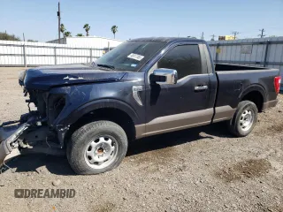 2023 Ford F-150 XL with VIN 1FTMF1C50PKD98385, listed as a Copart auction lot 46917365 with 18,315 mi miles and Salvage Title. Bid and sale history available at carsss.com. Image 1.