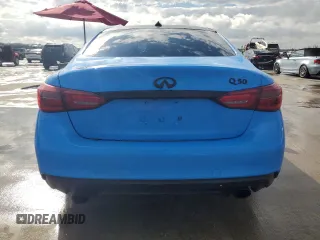 2018 Infiniti Q50 Sport with VIN JN1EV7AP3JM360808, listed as a Copart auction lot 43242355 with 57,089 mi miles and Clean Title. Bid and sale history available at carsss.com. Image 6.