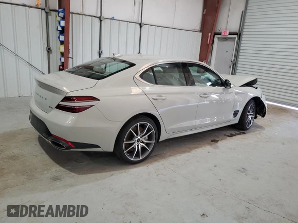 2025 Genesis G70 2.5T with VIN KMTG34SC2SU151147, listed as a Copart auction lot 59408125 with 11,273 mi miles and Clean title. Bid and sale history available at DreamBid. Image 3.