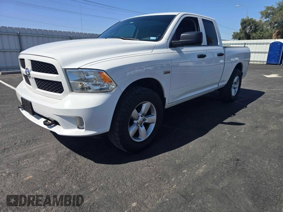 2014 Ram 1500 Express with VIN 1C6RR7FT7ES379542, listed as a Copart auction lot 49185625 with 100,237 mi miles and Salvage Title. Bid and sale history available at carsss.com. Image 2.