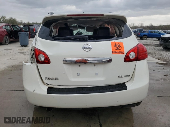 2013 Nissan Rogue S with VIN JN8AS5MV6DW647303, listed as a Copart auction lot 51522995 with Not Provided miles and Non Repairable. Bid and sale history available at DreamBid. Image 6.