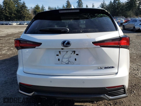 2021 Lexus NX with VIN JTJDJRDZXM2166755, listed as a Copart auction lot 44252825 with 57,518 mi miles and Salvage Title. Bid and sale history available at carsss.com. Image 6.