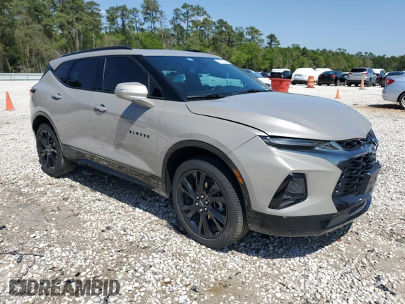 2021 Chevrolet Blazer RS with VIN 3GNKBERSXMS583283, listed as a Copart auction lot 49978405 with 52,403 mi miles and Clean title. Bid and sale history available at DreamBid. Image 4.