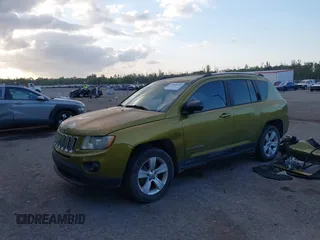 2012 Jeep Compass Sport with VIN 1C4NJCBA9CD633975, listed as a IAAI auction lot 42083500 with 190,412 mi miles and . Bid and sale history available at carsss.com. Image 2.