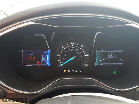 2013 Ford Fusion Energi SE Luxury with VIN 3FA6P0PU8DR232873, listed as a Copart auction lot 85103034 with 96,730 mi miles and Salvage Title. Bid and sale history available at carsss.com. Image 9.