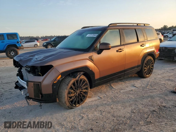 2024 Hyundai Santa Fe Calligraphy with VIN 5NMP5DGLXRH019627, listed as a Copart auction lot 47412645 with 3,873 mi miles and Salvage title. Bid and sale history available at DreamBid. Image 1.