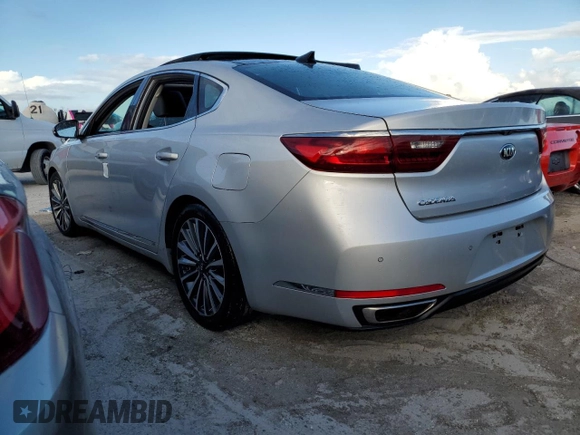 2018 Kia Cadenza Premium with VIN KNALC4J19J5124742, listed as a Copart auction lot 75203524 with Not Provided miles and Non Repairable. Bid and sale history available at DreamBid. Image 2.