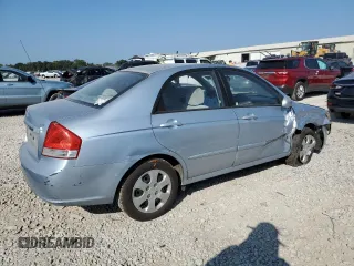 2008 Kia Spectra EX with VIN KNAFE121685548118, listed as a Copart auction lot 68773184 with 120,598 mi miles and Salvage Title. Bid and sale history available at carsss.com. Image 3.