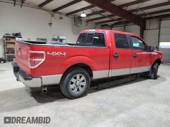 2011 Ford F-150 XLT with VIN 1FTFW1ETXBFC46913, listed as a Copart auction lot 53428075 with 291,930 mi miles and Salvage Title. Bid and sale history available at carsss.com. Image 3.