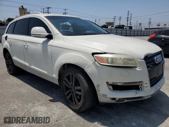 2007 Audi Q7 with VIN WA1AV74L17D048428, listed as a Copart auction lot 59778555 with Not provided miles and Salvage title. Bid and sale history available at DreamBid. Image 4.