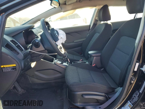 2017 Kia Forte LX with VIN 3KPFK4A78HE015159, listed as a Copart auction lot 41854995 with 40,784 mi miles and Salvage Title. Bid and sale history available at carsss.com. Image 7.