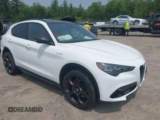 2024 Alfa Romeo Stelvio Veloce z VIN ZASPAKBN0R7D72661, wystawiony jako IAAI lot #42422770 z przebiegiem 13 979 mil mil oraz . Historia ofert i sprzedaży dostępna na DreamBid. Obrazek 1.
