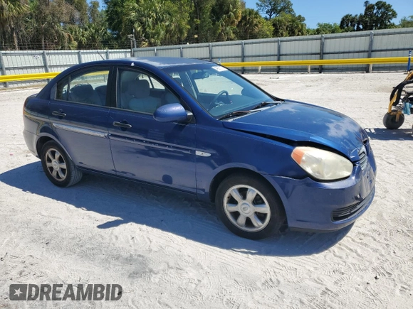 2007 Hyundai Accent GLS with VIN KMHCN46C57U106451, listed as a Copart auction lot 49670175 with 95,196 mi miles and Salvage Title. Bid and sale history available at carsss.com. Image 4.