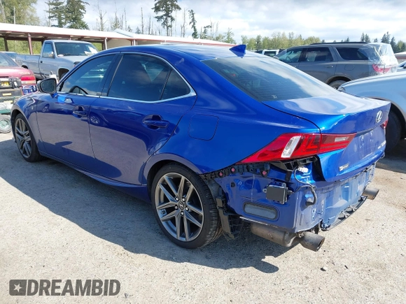 2016 Lexus IS 350 with VIN JTHCE1D23G5010548, listed as a IAAI auction lot 42153922 with 54,528 mi miles and . Bid and sale history available at DreamBid. Image 3.