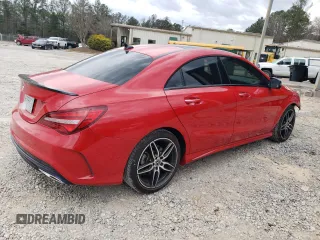 2018 Mercedes-Benz CLA 250 with VIN WDDSJ4EBXJN597028, listed as a Copart auction lot 44326044 with 48,504 mi miles and . Bid and sale history available at DreamBid. Image 3.