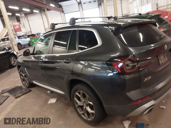 2022 BMW X3 xDrive30i with VIN 5UX53DP09N9K75829, listed as a IAAI auction lot 41646561 with Not Provided miles and . Bid and sale history available at DreamBid. Image 14.