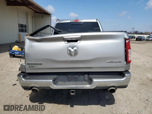 2022 Ram 1500 Big Horn с VIN 1C6SRFBT7NN225008, выставлен на аукционе Copart как лот 52920465 с пробегом 59 279 миль миль и Списание • Salvage title. История ставок и продаж доступна на DreamBid. Изображение 6.