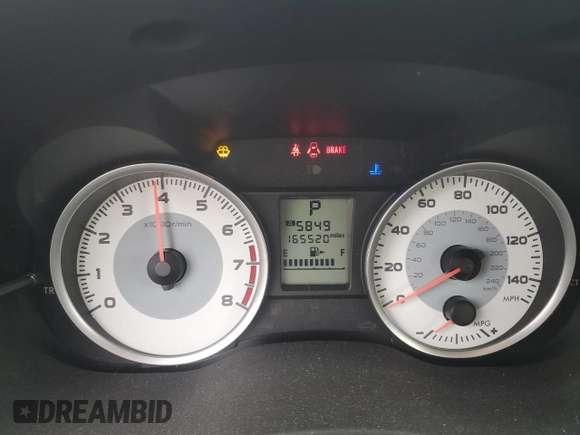 2013 Subaru Impreza Special Sports Premium z VIN JF1GPAL61D2884921, wystawiony jako Copart lot #58671975 z przebiegiem 165 520 mil mil oraz Szkoda całkowita • Salvage title. Historia ofert i sprzedaży dostępna na DreamBid. Obrazek 9.