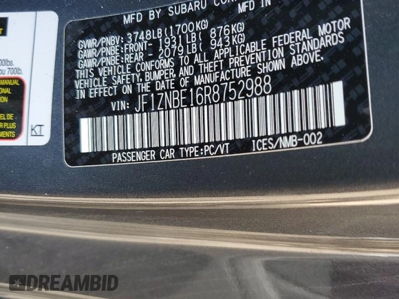 2024 Toyota GR86 Premium with VIN JF1ZNBE16R8752988, listed as a Copart auction lot 63152334 with 2,233 mi miles and Salvage Title. Bid and sale history available at carsss.com. Image 13.