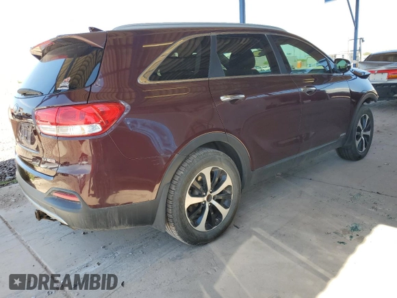 2016 Kia Sorento EX with VIN 5XYPHDA10GG134372, listed as a Copart auction lot 55132025 with 261,022 mi miles and Salvage Title. Bid and sale history available at DreamBid. Image 3.