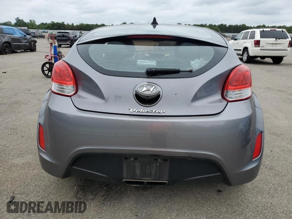 2016 Hyundai Veloster with VIN KMHTC6ADXGU252488, listed as a Copart auction lot 65415583 with 53,482 mi miles. Bid and sale history available at carsss.com. Image 6.