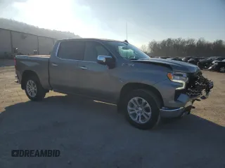 2023 Chevrolet Silverado 1500 LTZ with VIN 1GCUDGE81PZ167101, listed as a Copart auction lot 82321454 with 17,095 mi miles and Salvage Title. Bid and sale history available at carsss.com. Image 4.