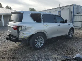 2019 Infiniti QX80 LUXE with VIN JN8AZ2NF3K9682037, listed as a Copart auction lot 52726034 with 127,381 mi miles. Bid and sale history available at carsss.com. Image 3.