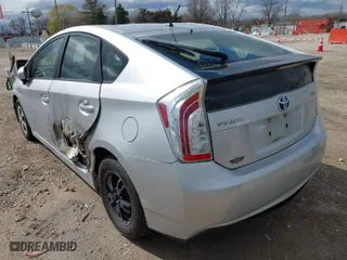 2013 Toyota Prius One with VIN JTDKN3DU7D1680553, listed as a IAAI auction lot 41985470 with 151,964 mi miles. Bid and sale history available at carsss.com. Image 3.