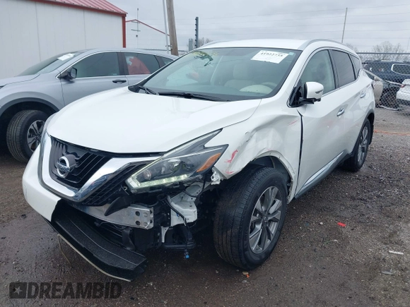 2018 Nissan Murano Platinum with VIN 5N1AZ2MH9JN163641, listed as a IAAI auction lot 41922735 with 70,884 mi miles and . Bid and sale history available at DreamBid. Image 6.