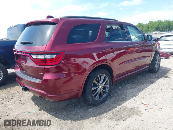 2018 Dodge Durango GT with VIN 1C4RDHDG8JC242066, listed as a IAAI auction lot 42199179 with 111,754 mi miles and . Bid and sale history available at DreamBid. Image 4.