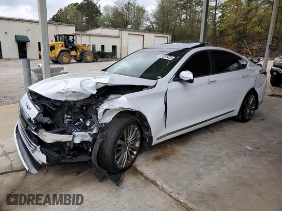 2017 Genesis G80 Ultimate z VIN KMHGN4JF9HU213796, wystawiony jako Copart lot #51531425 z przebiegiem 112 723 mil mil oraz Szkody całkowita. Historia ofert i sprzedaży dostępna na DreamBid. Obrazek 1.