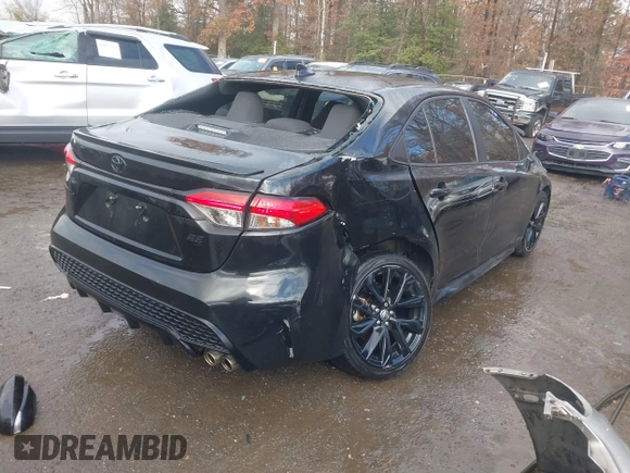 2021 Toyota Corolla SE with VIN 5YFS4MCE8MP061751, listed as a IAAI auction lot 40815693 with 80,450 mi miles. Bid and sale history available at carsss.com. Image 4.