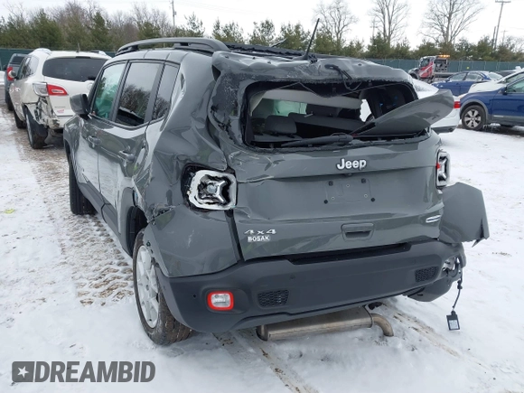 2021 Jeep Renegade Latitude with VIN ZACNJDB12MPN30483, listed as a IAAI auction lot 41619532 with Not Provided miles and . Bid and sale history available at DreamBid. Image 3.