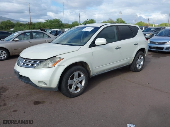 2005 Nissan Murano SE with VIN JN8AZ08T95W323383, listed as a IAAI auction lot 41692893 with 148,748 mi miles. Bid and sale history available at carsss.com. Image 2.