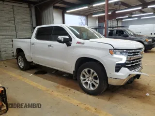 2023 Chevrolet Silverado 1500 LTZ with VIN 2GCUDGED2P1155058, listed as a Copart auction lot 46881105 with 41,110 mi miles and Salvage Title. Bid and sale history available at carsss.com. Image 4.