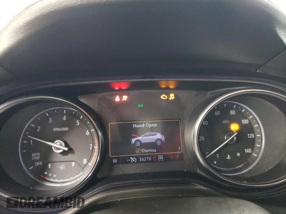2020 Buick Encore GX Essence with VIN KL4MMGSL3LB088776, listed as a Copart auction lot 45129465 with 36,270 mi miles and Salvage title. Bid and sale history available at DreamBid. Image 9.