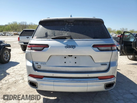 2022 Jeep Grand Cherokee Overland with VIN 1C4RJKDG0N8561055, listed as a Copart auction lot 53207195 with 23,504 mi miles and Salvage title. Bid and sale history available at DreamBid. Image 6.