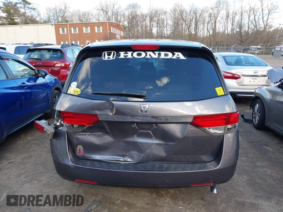 2015 Honda Odyssey EX with VIN 5FNRL5H40FB049888, listed as a IAAI auction lot 41710704 with 117,696 mi miles and . Bid and sale history available at DreamBid. Image 16.